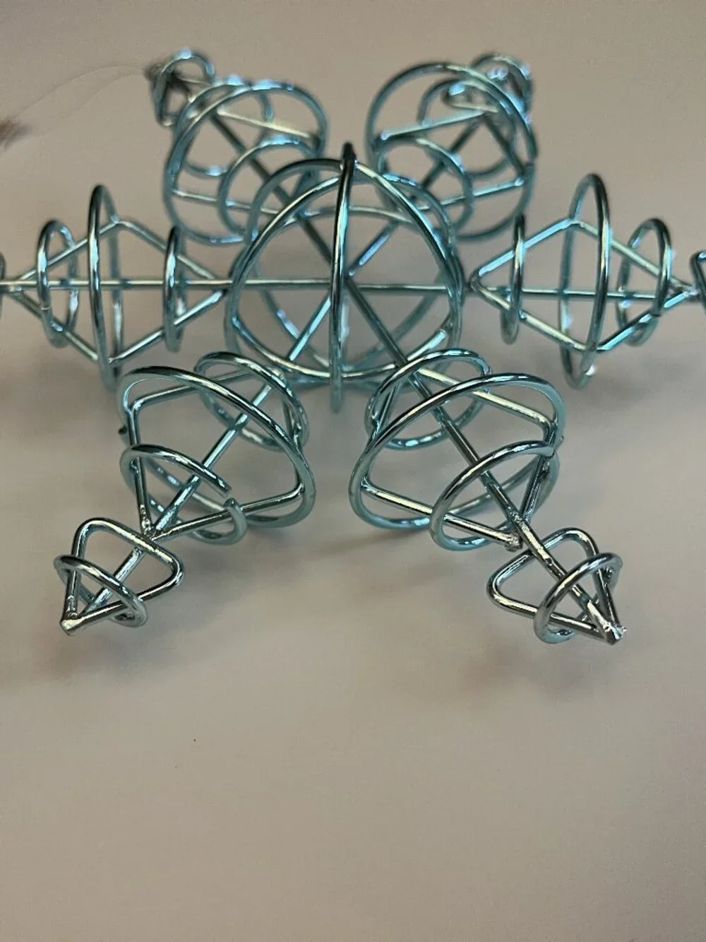 Crate & Barrel Blue Snowflake Christmas Tree Ornament